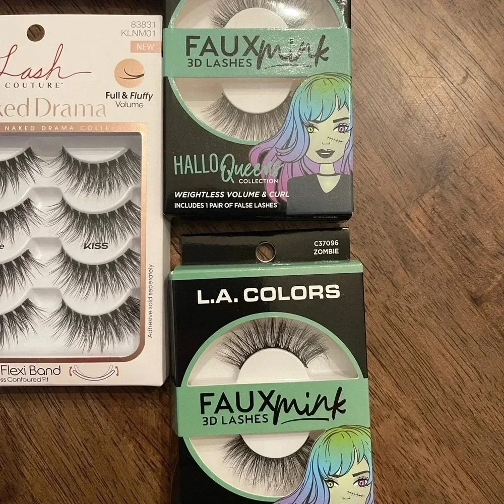 Lot Of 10 Fauxmink Lashes Lightweight #854 Ardell, Vivid hd, Lash Couture, More